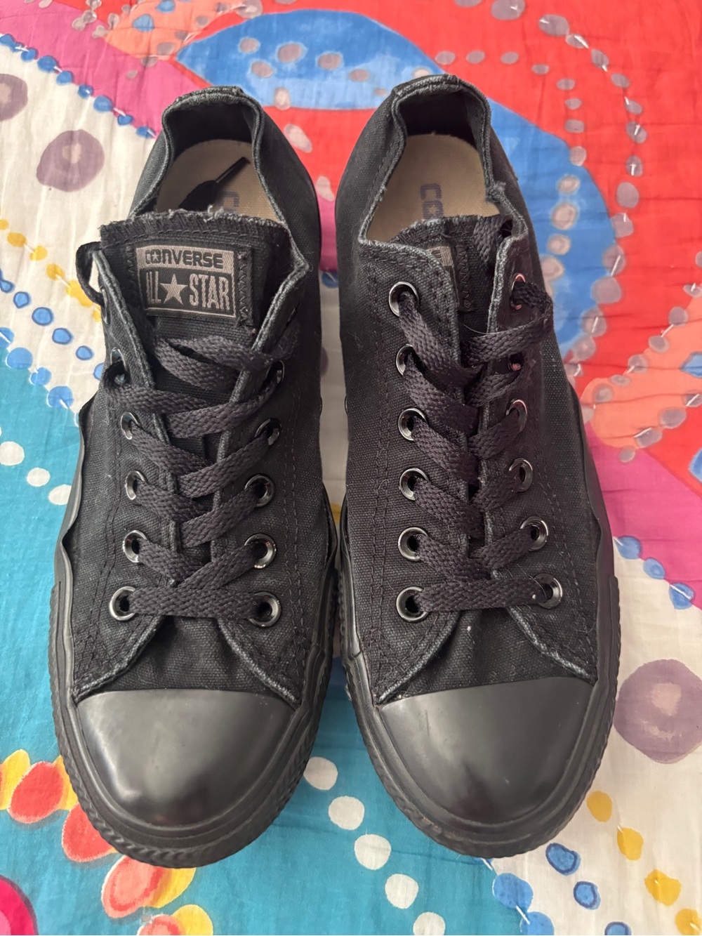 Converse Black Low Top Canvas Sneakers